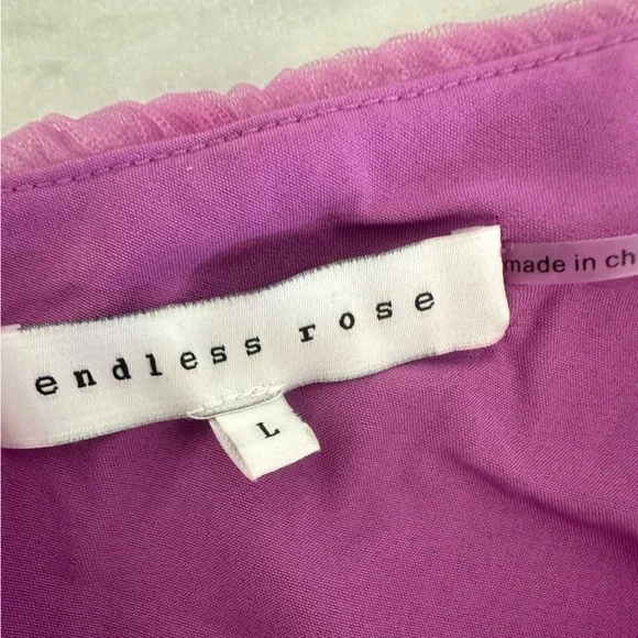 Endless Rose One Shoulder Textured Tulle Top - Picture 5 of 15